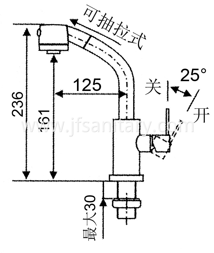 JF-9113-B Dimension drawing